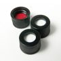 10mm Black Standard Screw Caps with Silicone/PTFE Liners - Pre-Assembled