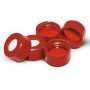 9mm Red Twist Cap with Pre-Slit Silicone/PTFE Liner