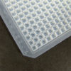 96384SL 384-Well Square Well Cap Mat, Clear, Pre-Scored, Molded Soft Silicone,