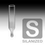 0.7mL Tapered/Round-Bottom Clear Glass Inserts - SILANIZED