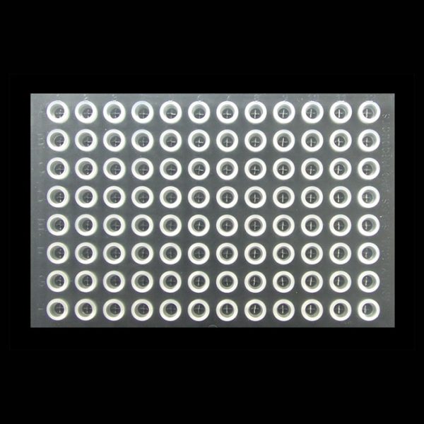 99690 Clear Pre-Slit Silicone/PTFE Cap Mat for TrueTaper® Plate and Tapered Vials