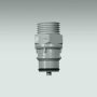 Quick-Disconnect Coupling Plug with Shut-Off, 3/8 Coupling Size x 1/2 NPT Male